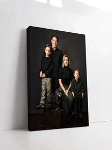 1pc Customized Canvas Wall Art, Personalized Canvas Painting With Frame, Gift For Valentine's Day, Personalized Gift, Room Decor, Mother's Day Gift, Personalized Commemorative Gift, Birthday Gift, Anniversary Gift, Suitable For Mother's Day, Father's Day, Valentine's Day, Wedding, Anniversary, Birthday, Housewarming, New Year, Gift For Family, Loved Ones, Friends - Multicolor - View 2