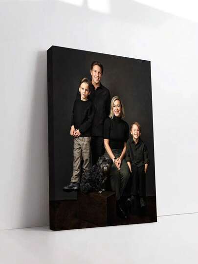 1pc Customized Canvas Wall Art, Personalized Canvas Painting With Frame, Gift For Valentine's Day, Personalized Gift, Room Decor, Mother's Day Gift, Personalized Commemorative Gift, Birthday Gift, Anniversary Gift, Suitable For Mother's Day, Father's Day, Valentine's Day, Wedding, Anniversary, Birthday, Housewarming, New Year, Gift For Family, Loved Ones, Friends