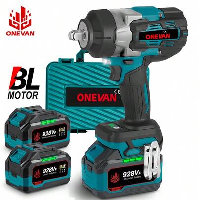 ONEVAN Electric Wrench Spanner 1/2" Impact Wrench Drill Driver Screwdriver Set