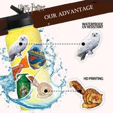 50pcs Harry Potter Officially Licensed Hogwarts Four Great Colleges Badge Props Vinyl Stickers, Waterproof Stickers For Party Decorations Envelope Water Bottles Laptop Bumper Bottle Cell Phone Hard Gift Hat Car, Fun Stickers For Teens Adults ﻿ - Multicolor - View 8