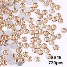 SS6 2MM-SS30 6.4MM, 7 Sizes, Non-Hot Fix, Adhesive Round Flat Bottom Glass Crystal Rhinestones, Multi-Color Crystal Gemstone Jewelry Beads DIY Glass Stone Diamond Design Accessories, Glitter Nail Art Stickers Decoration, Suitable For Phone Cases, Clothes, Bags, Shoes, Crafts - Multicolor - View 50