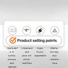 10pcs Cute Bear Phone Holder, Multi-Angle Integrated Plastic Slouchy Portable Novelty Gift - Multicolor - View 4