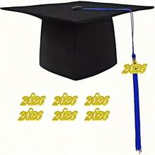 1/10-Piece Gold 2026 Graduation Commemorative Charms - Year Badge Decor For Cap Tassels & Gowns, Commemorative Ornaments For 2026 Graduates, Budget-Friendly Graduation Party Gifts & Souvenirs - Multicolor - View 7