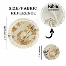 1/4/6件套精美斋月新月星形挂饰，节日主题装饰元素。可作桌垫/咖啡杯垫。 - 彩色 - 查看 11