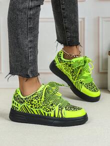 Fluorescent Green-black Background