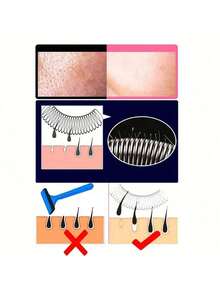 5pcs/Set Painless Facial Hair Removal Sticks - Waterproof, Odorless, Easy To Use Mustache And Beard Removal Sticks - Multicolor - View 6