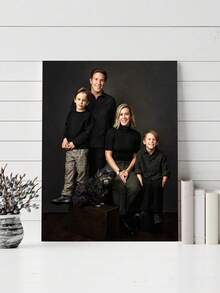 1pc Customized Canvas Wall Art, Personalized Canvas Painting With Frame, Gift For Valentine's Day, Personalized Gift, Room Decor, Mother's Day Gift, Personalized Commemorative Gift, Birthday Gift, Anniversary Gift, Suitable For Mother's Day, Father's Day, Valentine's Day, Wedding, Anniversary, Birthday, Housewarming, New Year, Gift For Family, Loved Ones, Friends - Multicolor - View 6