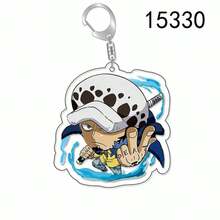 ONE PIECE 1pc/4pcs Cute Double-Sided Acrylic Keychain Roronoa Zoro Trafalgar Law Pendant, Suitable For Car Rearview Mirror, Backpack, Handbag, Keys, Cosplay Party Decor, Fan Gift, Holiday Birthday Collection, Y2K Style High-Quality Acrylic - Multicolor - View 7