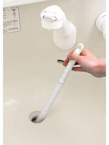 まめいた(マメイタ) シンク掃除セット 360度ブラシ パイル付き 排水口・蛇口周り用クリーナー カルキ・石鹸カス除去 日本製 BS-240 ホワイト メンテナンスブラシ：高さ17cm×幅 - 洗面台用パイプブラシ - チェックする 2