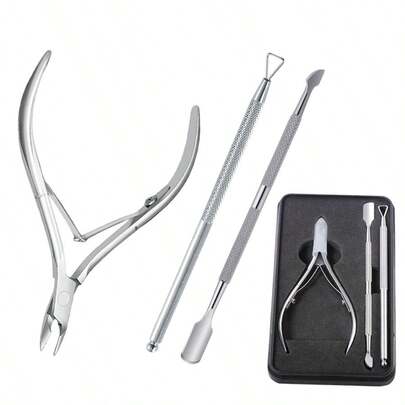 Stainless Steel Callus Care Tool Set, Cuticle Nipper, Dead Skin Remover, Nail Clipper, Manicure Tools With Storage Box, Suitable For Women And Men Nail Care