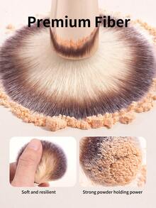 MAANGE 1/10件套专业铝管化妆刷套装，带纸质礼盒，双头粉底刷、腮红刷、散粉刷、眼影刷、睫毛刷、眉刷、唇刷、光晕刷、遮瑕刷，美妆刷套装，旅行化妆刷套装，女士及女孩礼物 - 金色 - 查看 6