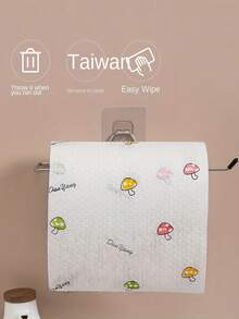 Reusable Kitchen Paper Towels, Disposable Cleaning Wipes, Highly Absorbent, Non-Stick Oil, Roll-Up, Random Patterns, Suitable For Kitchen, Car, Living Room, Bathroom, Bedroom And Other Occasions, Essential Kitchen Cleaning Item And Decorative Kitchen Accessory - Multicolor - View 6