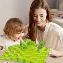 Frog Balance Game Toys,Balance Game Tree Two-Player Parent-Child Interactive Family Tabletop Puzzle Montessori Toy,Frogs Board For Kids And Adults - màu xanh lá - Xem 2