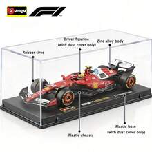 Burago 1:43 比例布加迪 SF25 F1 赛车合金模型收藏品 - SF-25精裝 - 查看 6