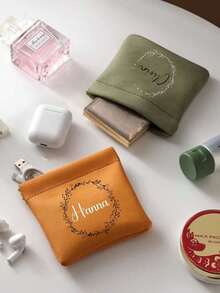 Customized Lipstick Storage Bag, Customized Travel Storage Bag, Personalized Storage Pouch, Gift For Friends, Bridesmaids, Birthday, Valentine's Day