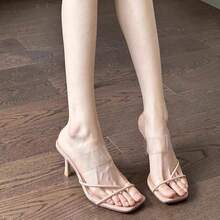 High Heel Sandals For Women - Apricot - View 4