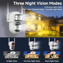 4MP PTZ Wifi Camera Outdoor Dual Lens IP Camera AI Tracking Security Surveillance Camera ONVIF Wireless CCTV Camera - Multicolor - View 6