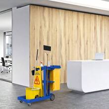 16x 11x 27 Inch Janitorial Cleaning Cart Bag High Capacity Commercial Janitorial Cart Bag Housekeeping Housekeeper Restaurant Motel Cafe Facility Office, 23 Gallon, Yellow1 Pc - 黃色 - 查看 7