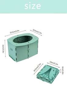 可折叠儿童便盆 + 收纳袋 + 1 卷清洁袋，适合如厕训练和旅行，可用作洗礼礼物、家居装饰礼物等。