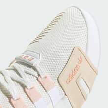 Adidas Giày thể thao cao cổ cổ điển, kiểu dáng thường ngày, dành cho cả nam và nữ, mẫu JI4273 - Trắng/Nâu vải lanh - Xem 2