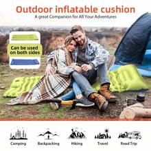 1个户外充气床垫，便携舒适，快速安装，适合露营 - 彩色 - 查看 7