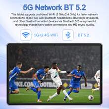 Qetupa Z50 Android 15 Tablet PC, 10.1 Inch Tablet With Protective Case. MTK8183 CPU, Octa-Core 2.0GHz Processor, 4GB RAM + 64GB ROM (Support 1TB SD Card Expansion), 1280*800 HD IPS Touchscreen, 5MP Front Camera + 8MP Rear Camera, 6000mAh Battery, 802.11ax Wi-Fi 6, Bluetooth 5.2, GPS, Type-C Charging Port. - Grey - View 7