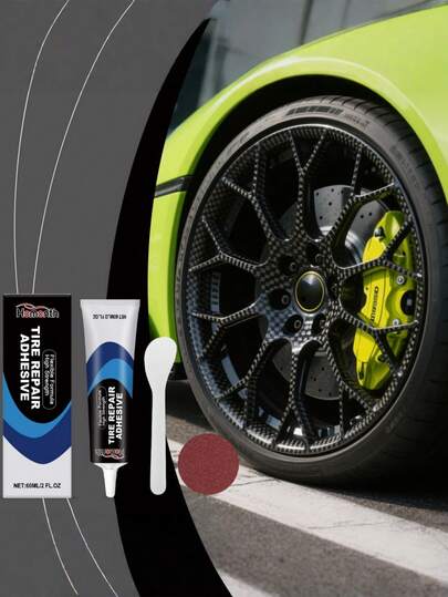 Parche de goma para reparación de neumáticos de alta resistencia, pegamento para parches de pinchazo para neumáticos de coche, motocicleta y bicicleta