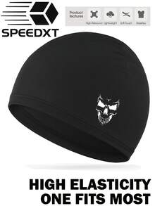 1顶骷髅波浪针织帽 - 宽松无檐帽，男士针织帽，适合夏季运动，如跑步、骑行、钓鱼、徒步旅行、棒球等。男士跑步针织帽，针织帽，冬季跑步帽，男士头带，针织帽，男士，帽子，女士，帽子，帽子，针织帽，跑步，礼物，保暖，骷髅帽，睡眠，睡帽，秋季服装 - A - 查看 8