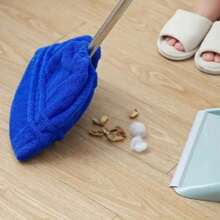 Magic Microfiber Broom Cloth For Dust-Free Floor Cleaning, Ideal For Porcelain And Wood, For Dry And Wet Use, Washable - Màu xanh lam - Xem 5