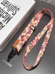 2026新年情人节复古手机挂绳，轻奢真皮耳机挂绳，高级颈链宽版防盗防丢无颈挂带，适合妈妈们 - 彩色 - 查看 4