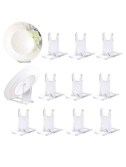 5pcs Adjustable Acrylic Display Stand - Sturdy Base Made Of Durable PMMA Material, Ideal For Home Office, Party Decor And Retail Use. Book Display Rack, Party Decoration, Modern Aesthetics, Fashion Design, Robust Structure