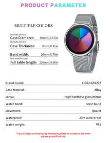 LIGE Women Quartz Watches - Black - View 4