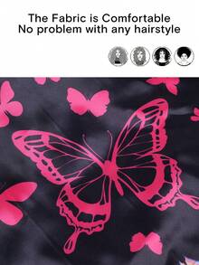 1 chiếc mũ ngủ bằng satin, thích hợp sử dụng hàng ngày, có thể dùng làm quà tặng cho bạn bè và gia đình. - màu đen - Xem 6