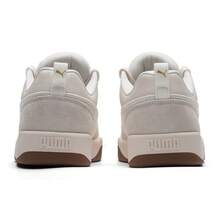 Puma Calzado casual para hombre y mujer, Park-Lifestyle OG Mix, cómodo, ligero, suela suave, rebote y amortiguación, calzado de skate urbano, calzado deportivo retro sencillo para entrenamiento, fitness, desplazamientos, viajes, 406463-01 - Blanco-gris - Ver 4