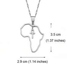 1pc Africa Map & Country Name Pendant Necklace, Suitable For Women And Men, Africa Map Jewelry, Nigeria, Ghana - Multicolor - View 33