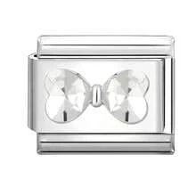 1pc DIY Modular Bracelet With Bow, Heart, Star, Flower, Butterfly Elements, Rhinestone Design, Urban Casual Style, Essential For Christmas & Halloween, Autumn Tones, Local , Practical & Fashionable, Christmas Style, Charming Design, Stainless Steel Jewelry, Christmas Decor, Autumn Office Style, Party Outfit Guide, Christmas Gift & Home Decor - M290352 M292262 - View 15