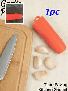 1pc Silicone Garlic Peeler, Kitchen Garlic Peeling Tool, Effortless, No Mess Hands, Manual Garlic Peeler, Easy To Use Kitchen Garlic Peeler, Silicone Garlic Peeler, Manual Garlic Press, Garlic Peeling Tool, Kitchen Tool (Needs Knife Prepping Before Use), Manual Garlic Press - Multicolor - View 14