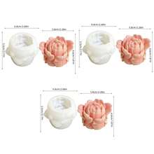 3D Tulip DIY Flower Aroma Candle Mold, Plaster Decor Mold Suitable For Home Decor, Crafts, Handmade Gifts, Holiday Parties - White - View 9