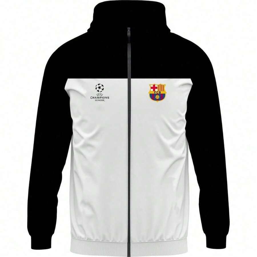 Windbreaker Jacket Windbreaker Team BC - 黑與白 - 查看 1