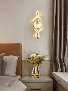 1pc/2pcs Modern Curved Wave Wall Lamp - Dimmable Acrylic Wall Sconce, Suitable For Bedroom, Hallway And Entryway Ambient Lighting, Multifunctional Decorative Lighting Fixture For Contemporary Home And Commercial Spaces - Multicolor - View 7