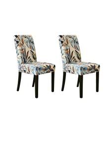 1/2/4/6pcs Printed Milk Silk High Back Chair Covers, Random Pattern Cutting, Modern Polyester Stretch Dust-Proof & Washable Slipcovers For Living Room, Dining Room, Bedroom - Multicolor - View 8