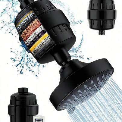 2 Pieces Set: High-Efficiency Shower Head Filters. High-Flow Hard Water Softeners & Universal Water Purifiers. Reduces Dry Skin And Hair Damage; Removes Chlorine And Harmful Substances. Suitable For Home, Hotel, And RV Bathrooms. Upgrade Your Shower Head For A Comfortable Bathing Experience-A Delightful Gift For Family And Friends.