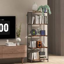 Shelf, Five Tiers, Metal, Melamine Surface