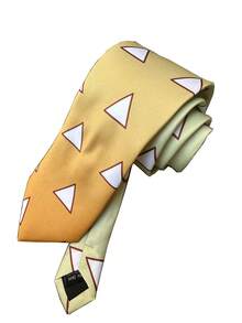 两件套时尚动漫角色扮演领带套装 - 绿色领带和黄色领带，经典角色扮演服装配饰及日常穿着 - 彩色 - 查看 4