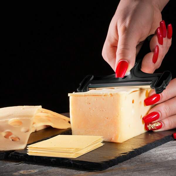 1set Cheese Slicer Kit, Adjustable Thickness Iron Handheld Cheese Slicer With 4 Extra Wires And Wrench Food Cutter For Butter Mozzarella Cheddar