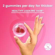 MONTUE Optimal Selection Hair, Skin And Nails Pectin Gummies, 2500 Mcg Biotin Per Serving, Vegetarian Formula, Strawberry Flavor,80 Count, 40 Total Servings - 80 count - 查看 2