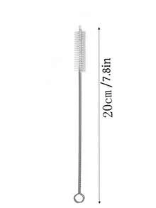 1pc Metal Heart-Shaped Bear Transparent Reusable Straw, Bendable For Various Beverages, Party Cup Decor, Holiday Atmosphere Enhancer - Clear - View 12