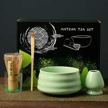 1pc/4pcs Matcha Tea Set, Includes Matcha Bowl, Matcha Whisk, Matcha Cup, Stirrer, Tea Spoon, Tea Bowl Set, Matcha Preparation Tools, Dessert & Beverage Making Tools, Japanese Gift Box, Matsushiro Matcha Stirring Set, Gift For Matcha Enthusiasts - Multicolor - View 13