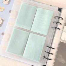 25张/包彩色卡套，特殊照片保护套，爆米花卡套，星空保护套，高清透明卡套，相册卡套，全息照片卡套，完美适配相册和活页夹，卡套套装，韩式风格，照片卡套，韩式风格，返校季 - 彩色 - 查看 5