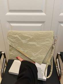 New Arrival Niche Design Fashion Envelope Clutch Bag For Women - Green - View 10